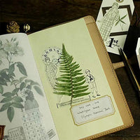 CATaireen Washi - Pegatinas botánicas para decoración de libros de recortes (65 unidades) - Arteztik