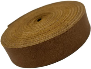 Correas de piel TOFL para artesanías, 4 onzas 1/6" de grosor, 1/2" de ancho y 72" de largo - Arteztik