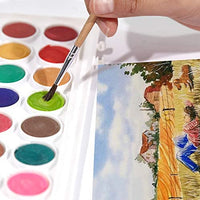 WINSONS juego de pintura de acuarela, lavable, no tóxico y rico pigmento 36 colores acuarelas Set ideal para estudiantes/niños y artistas principiantes - Arteztik