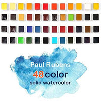 Colores Paul Rubens Artist Grado Acuarela Pasteles Sólidos de Viaje Bolsillo Set Gouache Pintura con Caja de Metal - Arteztik