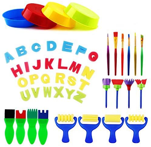 Juego de pintura para niños de aprendizaje temprano (48 piezas) - Arteztik