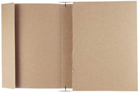 Faxco - Cuaderno de bocetos (A5, 2 unidades, tapa de papel kraft, para dibujo, libro de bocetos en blanco, 128 hojas/paquete, apertura de 180 grados (5.906 x 8.268 in) - Arteztik
