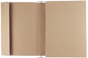 Faxco - Cuaderno de bocetos (A5, 2 unidades, tapa de papel kraft, para dibujo, libro de bocetos en blanco, 128 hojas/paquete, apertura de 180 grados (5.906 x 8.268 in) - Arteztik