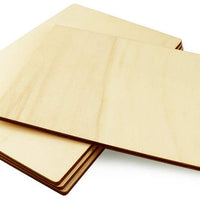 Twdrer 4 unidades de placas de madera rectangulares sin terminar, placas de madera para bricolaje en casa, manualidades, pintura, escritura, decoración de boda (10.5 x 7.0 x 0.2 in) - Arteztik
