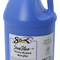 Sax 1572433 True Flow Pintura acrílica para cuerpo pesado, 1/2 galón, azul cobalto - Arteztik