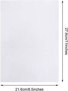 200 hojas de papel blanco translúcido para trazado, dibujo de vitela para dibujar dibujos animados - Arteztik