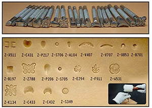 OWDEN - Juego de herramientas para manualidades (piel, 22 unidades) - Arteztik