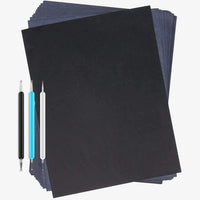 Dowsabel - Papel de transferencia de carbono, 36 unidades, color negro, grafito, para bricolaje, madera, papel, lienzo (8-1/2 x 11 pulgadas) - Arteztik
