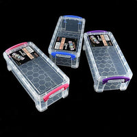 4-Pack Extra Large Capacity Pencil Box, Clear Plastic Multipurpose Utility Box, Office Supplies Storage Organizer Box for Pens Brush Painting Pencils College Student Kids School Art Supplies - Arteztik
