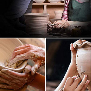 EuTengHao - Juego de herramientas de cerámica para esculpir arcilla contiene la mayoría de herramientas esenciales de arcilla de madera para alfareros - Arteztik