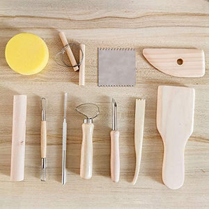 Pottery Tools - Juego de herramientas para esculpir arcilla (11 piezas) - Arteztik