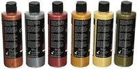 Chroma 1969 Molten, juego de pintura acrílica de metales de 8 oz Paquete de 6 botellas, colores varios, de 6.75 pulgadas de altura por 4 pulgadas de ancho y 6 pulgadas de largo - Arteztik
