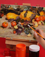 Juego de 12 paneles de lienzo de pintura acrílica al óleo, 100 % algodón, para pinturas acrílicas Gouache Tempera, apto para pintura al óleo, principiantes, estudiantes y pintores aficionados - Arteztik
