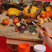 Juego de 12 paneles de lienzo de pintura acrílica al óleo, 100 % algodón, para pinturas acrílicas Gouache Tempera, apto para pintura al óleo, principiantes, estudiantes y pintores aficionados - Arteztik
