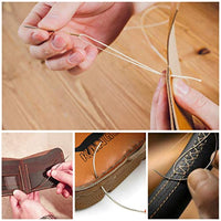 RUIYIQI Kit de herramientas para manualidades de piel, 26 piezas, juego de herramientas de costura a mano, kit de reparación de tapicería con 12 agujas de coser, 5 hilos encerados, cinta métrica y dedal para reparación de cuero (bolsa de transporte inclui - Arteztik