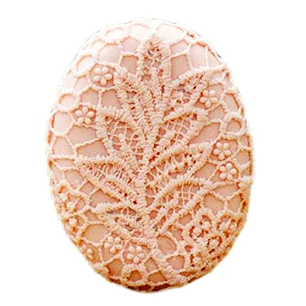Molde de gel de sílice para jabón con forma de corazón, diseño ovalado de encaje - Arteztik