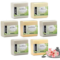 Pifito Melt and Pour Soap Base Sampler (7 lbs) │ Surtido de 7 bases (1lb ea) │ Aceite de semilla de cáñamo, transparente, aloe vera, leche de cabras, manteca de cacao, manteca de karité, castilla │ Suministros de fabricación de jabón de glicerina - Arteztik
