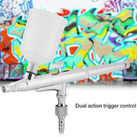 Spray Pen Dual Action Airbrush Kit Aguja Gran Capacidad Copa Paint Spray Pistola para Nail Body Cake Art - Arteztik