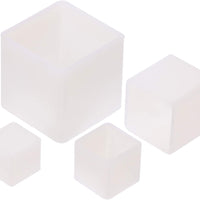 Tupalizy 4 tamaños de moldes cuadrados transparentes para moldes de resina para manualidades, fabricación de velas, moldes de silicona para moldear regalos epoxi adornos de Navidad, pequeños proyectos de resina aficiones, 4 unidades - Arteztik