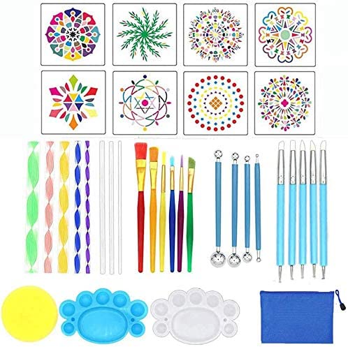 Juego de 35 herramientas para puntear Mandala, para pintar y dibujar suministros de arte - Arteztik