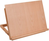 YOTINO 2 ángulos (30 ° y 60 °) mesa de escritorio de madera ajustable para dibujo, tablero de bosquejo de madera tamaño 16.5 "x12.6" x 2.4", para dibujo, dibujo, pintura, caballete con fuerte apoyo - Arteztik
