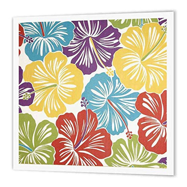 Florene Floral abstracto – Vintage Hawaiian Hibiscus Print – Hierro Sobre Las transferencias de calor - Arteztik
