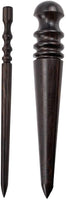 ARTCXC 2pcs(Coarse and Fine) Leather Craft Tapered Edge Slicker Solid Ebony Wood Leather Burnishing Tool for Burnishing Leather Projects Craft - Arteztik
