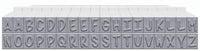 Contact USA - Juego de sellos de alfabeto (36 piezas, tamaño pequeño, conectable, 36 unidades), color blanco - Arteztik
