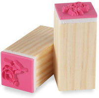 Shopline - 12 sellos vintage de goma de madera con encaje de flores para letras, manualidades, álbumes de recortes - Arteztik
