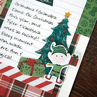 Adornos de Navidad con texto en inglés y piedras preciosas para álbumes de recortes y tarjetas de recuerdos creativos - Arteztik