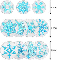 Moldes de resina de copo de nieve, moldes de fundición de silicona epoxi DIY Craft para hacer collar pendientes colgantes boda Navidad accesorios decoraciones, 11 piezas - Arteztik
