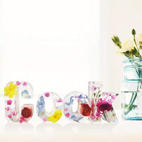 Moldes creativos de letras minúsculas, molde de resina epoxi de cristal, herramientas de fabricación de joyas de bricolaje - Arteztik