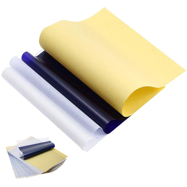 Romlon Tattoo Transfer Paper 15Pcs Tattoo Stencil Paper A4 Size with 4 layers Tattoo Tracing Paper Tattoo Copy Paper Thermal Stencil Paper for Tattoo Transfer Stencil Machine Tattoo Papers - Arteztik