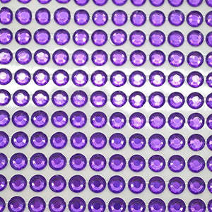 2520 pegatinas de diamantes de imitación, 5 hojas de 0.236 in, autoadhesivas, con gemas de colores, para manualidades, cuerpo, festivales de maquillaje, carnaval (morado oscuro) - Arteztik