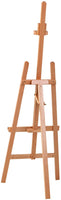MEEDEN Basic Lyre Studio caballete de madera para pintura, altura ajustable y ángulos de trabajo, soporta lienzo de hasta 48.0 in - Arteztik
