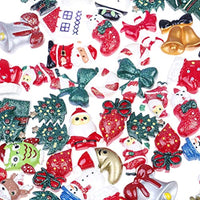 OBANGONG - Álbum de recortes de resina para árbol de Navidad, diseño de árbol de nieve, con botones planos, decoración para manualidades, estilo aleatorio - Arteztik
