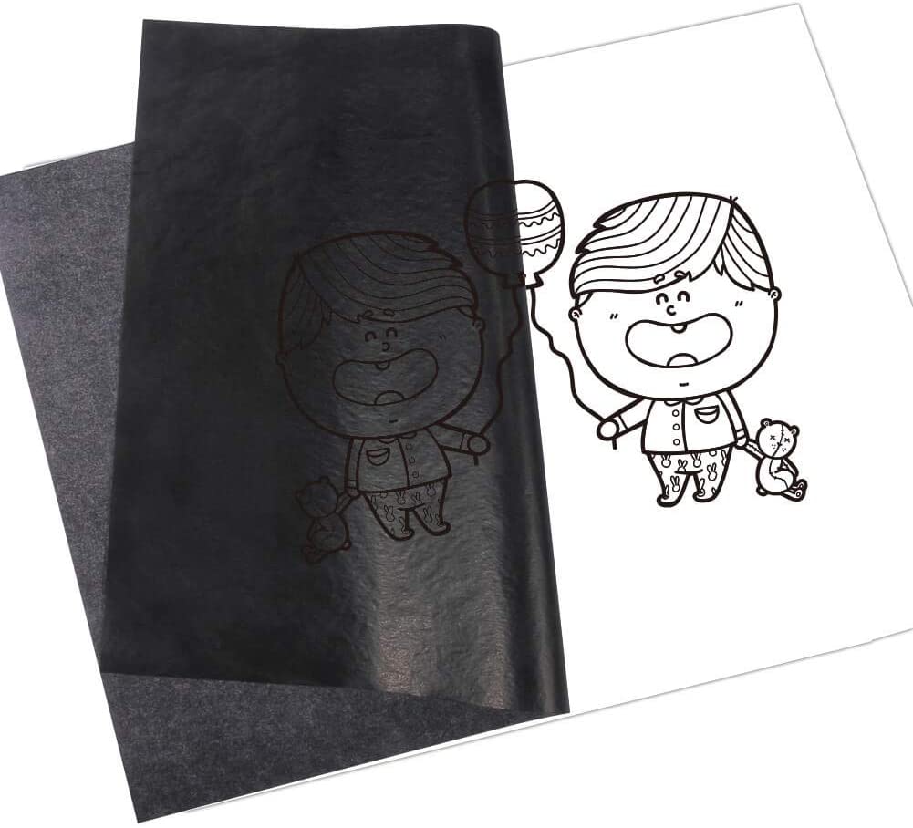 EXCEART 5 Uds. Papel de carbón de transferencia para bordado, papel de  transferencia de tela caliente, camisas de lona DIY, tela de papel de  carbono