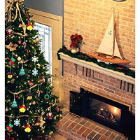 50 adornos de madera sin terminar para decoración navideña y manualidades, 10 estilos de madera sin terminar para decoración de Navidad y manualidades - Arteztik