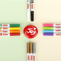 Rotuladores de pintura ZEYAR, certificado AP, punta extrafina, 18 colores, tinta permanente y resistente al agua, funciona en roca, madera, vidrio, metal y cerámica y casi todas las superficies. - Arteztik
