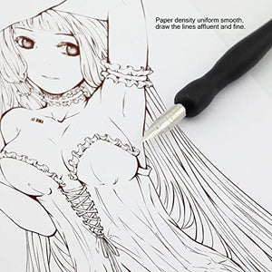 Owfeel Pack de 200pcs 237 mmx270 mm manga Cómic dibujo 70 g papel blanco animación Original Papel de posicionamiento - Arteztik