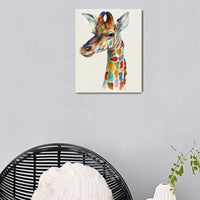 iCoostor - Kit de pintura acrílica para niños y adultos principiantes, 16.0 x 20.0 in, diseño de jirafa - Arteztik