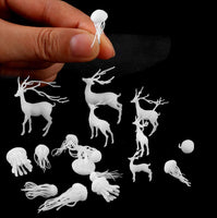 Fashionclubs - 21 moldes de resina para rellenar pequeñas medusas en 3D, hechos a mano, de resina epoxi y ciervo, modelos de relleno para hacer joyas, suministros de resina, kit de manualidades - Arteztik
