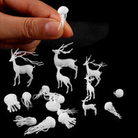 Fashionclubs - 21 moldes de resina para rellenar pequeñas medusas en 3D, hechos a mano, de resina epoxi y ciervo, modelos de relleno para hacer joyas, suministros de resina, kit de manualidades - Arteztik