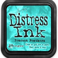 Ranger Tim Holtz Distress – Almohadilla de tinta, plumas de pavo real - Arteztik