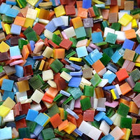 Lanyani 1050 piezas de azulejos de mosaico de vidrio de formas mixtas para manualidades, piezas de vidrieras coloridas para proyectos de mosaico - Arteztik
