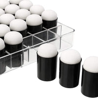 40 piezas de esponja de dedo con caja de almacenamiento para pintar tiza de tinta para hacer tarjetas de dibujo - Arteztik