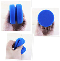 MotBach - Esponja de pintura azul de doble cara para pintura circular, esponjas de acuarela para pintura, manualidades artísticas, 2 unidades - Arteztik

