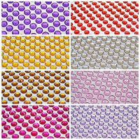 2520 pegatinas de diamantes de imitación, 5 hojas de 0.236 in, autoadhesivas, con gemas de colores, para manualidades, cuerpo, festivales de maquillaje, carnaval (morado oscuro) - Arteztik
