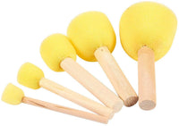 Yoogeer - Juego de 30 esponjas redondas para pintura, espuma, pincel, herramienta de pintura, 5 tamaños, 6 lotes - Arteztik

