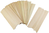 Newbested - Paquete de 24 placas de madera sin terminar, rectangulares con bordes jagged para manualidades, bricolaje, rústico, decorativo, placa de puerta (8.86 x 3.94 x 0.1 pulgadas) - Arteztik
